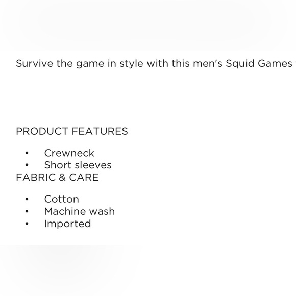 🆕 Squid Games logo t-shirt size medium - Picture 3 of 4